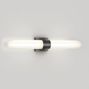 Wilton LED modern bathroom vanity light 5 CCT black